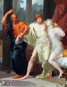 Baron Jean-Baptiste Regnault Socrate arrachant Alcibiade du sein de la Volupte France oil painting artist
